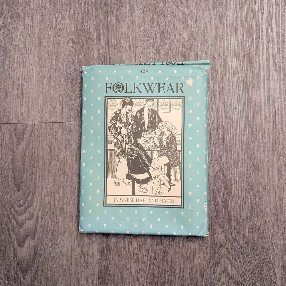 UNCUT / OPENED - Folkwear 129 Japaense Hapi & Haori Sewing Pattern
